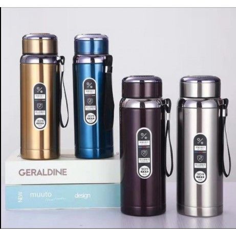 Premium 800ml & 1000ml Stainless Steel Water Bottle | Vacuum Insulated Leakproof Flask for Hot & Cold Drinks