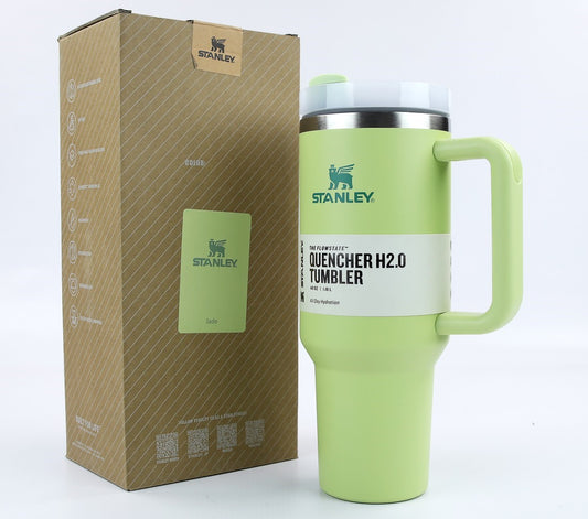 40oz Printed Stanley Tumbler – Premium Insulated Travel Mug | Leak-Proof Lid | Hot & Cold Drinks- Stanley Green