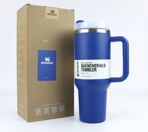 40oz Printed Stanley Tumbler – Premium Insulated Travel Mug | Leak-Proof Lid | Hot & Cold Drinks- Stanley Dark Purple