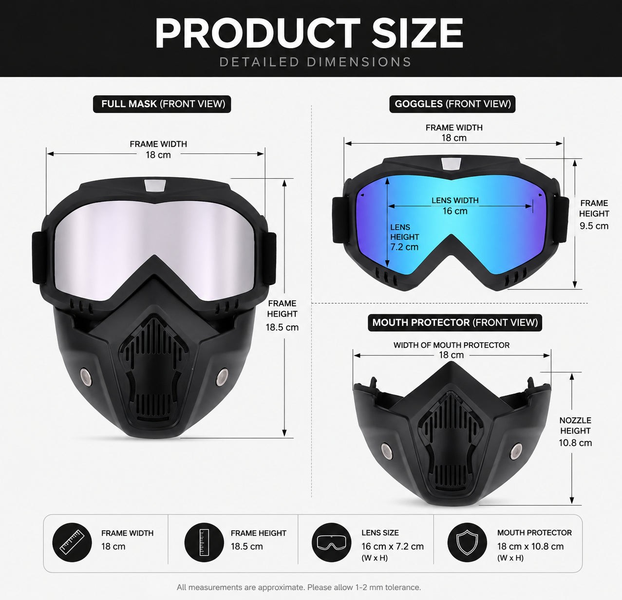 Bike Face Mask Windproof & Breathable Riding Protection