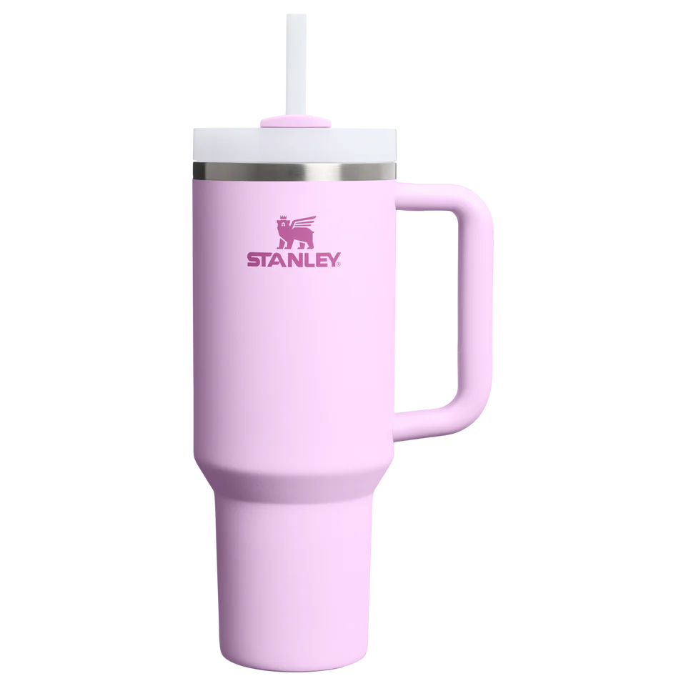 40oz Printed Stanley Tumbler – Premium Insulated Travel Mug | Leak-Proof Lid | Hot & Cold Drinks- Stanley Lilac