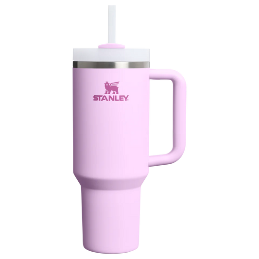 Plain 40oz Stainless Steel Stanley Tumbler- Tea Pink