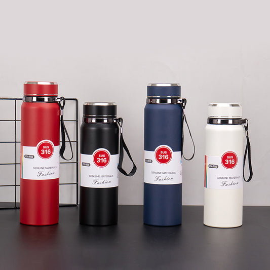 Matte Finish 1 Liter Stainless Steel Bottle | Durable Travel Water Bottle