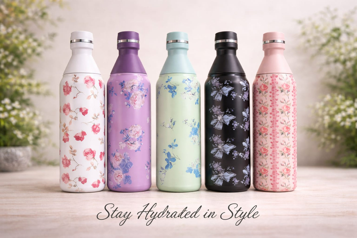 Premium 500ml Stainless Steel Water Bottle | Vacuum Insulated Leakproof Flask for Hot & Cold Drinks