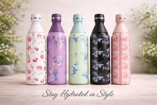 Premium 500ml Stainless Steel Water Bottle | Vacuum Insulated Leakproof Flask for Hot & Cold Drinks