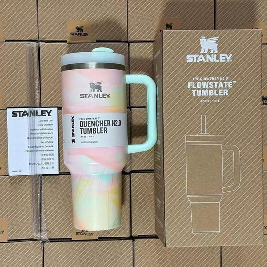 40oz Printed Stanley Tumbler – Premium Insulated Travel Mug | Leak-Proof Lid | Hot & Cold Drinks-Warm Serene