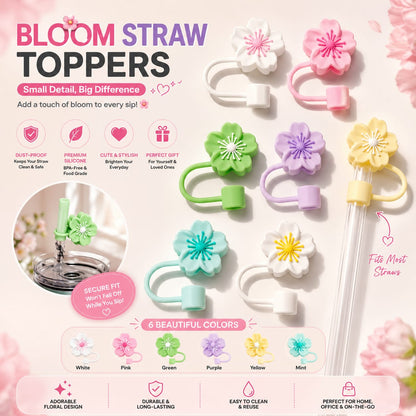 Flower Straw Stopper for Stanley Tumbler