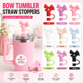 Cute Bow Straw Cover Cap