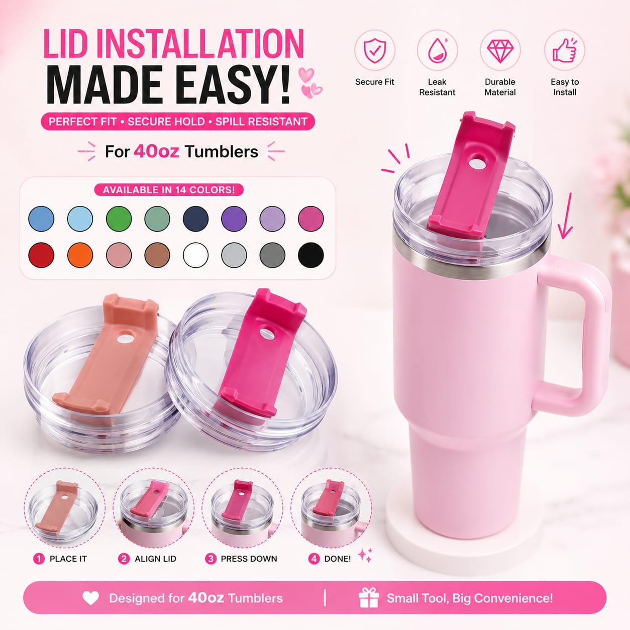Replacement Lid for 40oz Tumbler