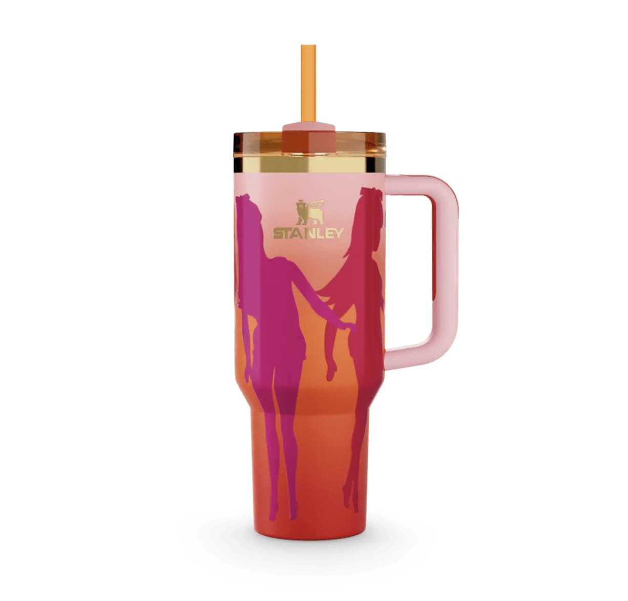 40oz Printed Stanley Tumbler – Premium Insulated Travel Mug | Leak-Proof Lid | Hot & Cold Drinks-Barbie