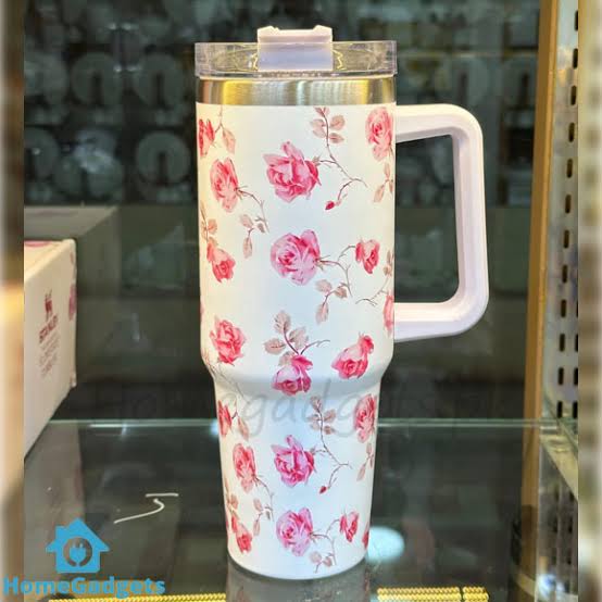 Blue Floral tumbler 40oz