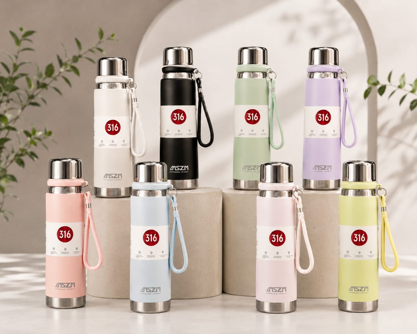 ASZM 650ml-750ml Premium Stainless Steel Vacuum Insulated Bottle