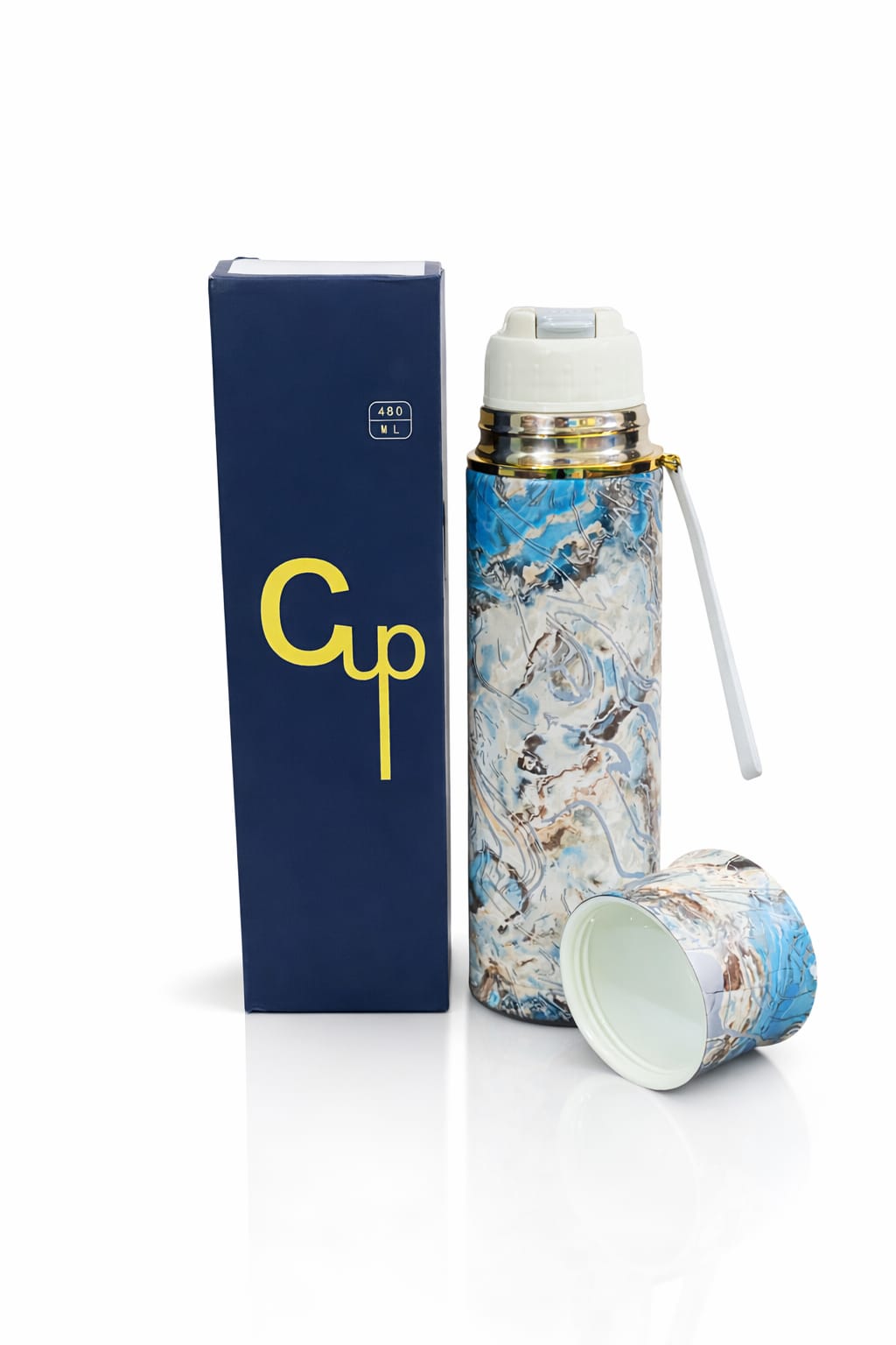 Premium 550ml Stainless Steel Water Bottle | Vacuum Insulated Leakproof Flask for Hot & Cold Drinks