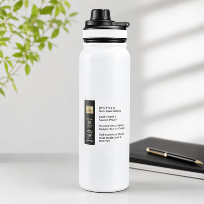 800ml & 1000ml Nozzle Stainless Steel Water Bottle | Vacuum Insulated Hot & Cold Bottle