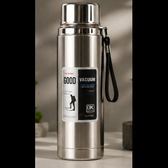 Good Vacuum Stainless Steel Bottle 800ml / 1000ml – Double Wall Insulated Leakproof Water Flask