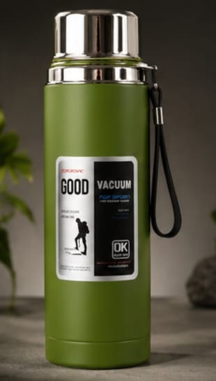 Good Vacuum Stainless Steel Bottle 800ml / 1000ml – Double Wall Insulated Leakproof Water Flask