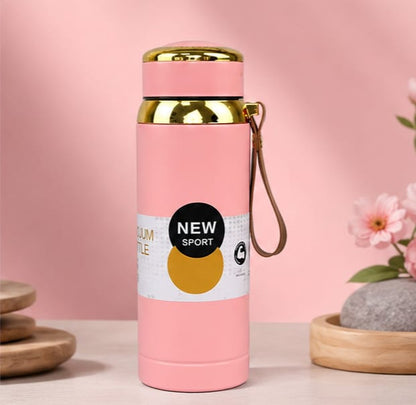 Golden Kara Design Stainless Steel Vacuum Bottle 800ml – Double Wall Insulated Water Bottle