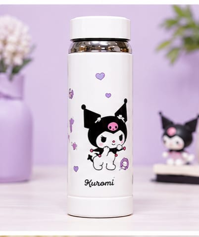 Cartoon Design Stainless Steel Water Bottle 800ml / 1000ml – Insulated Leakproof Vacuum Flask for Kids & Adults