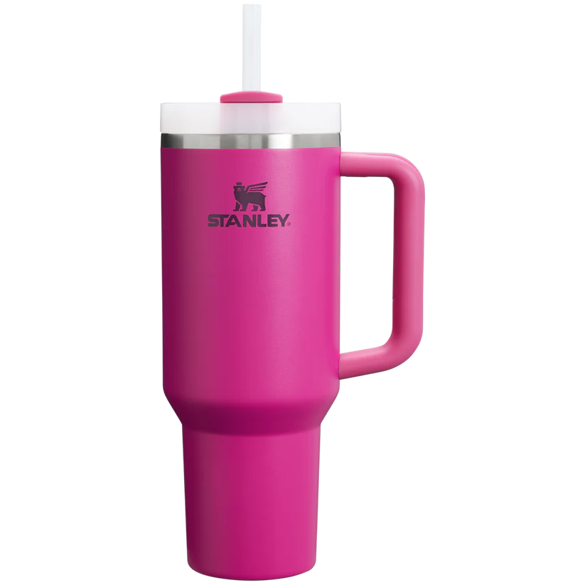 Plain 40oz Stainless Steel Stanley Tumbler- Hot Pink