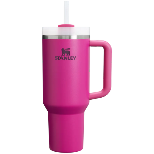 Plain 40oz Stainless Steel Stanley Tumbler- Hot Pink