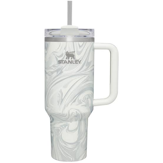 40oz Printed Stanley Tumbler – Premium Insulated Travel Mug | Leak-Proof Lid | Hot & Cold Drinks-Polar Swril