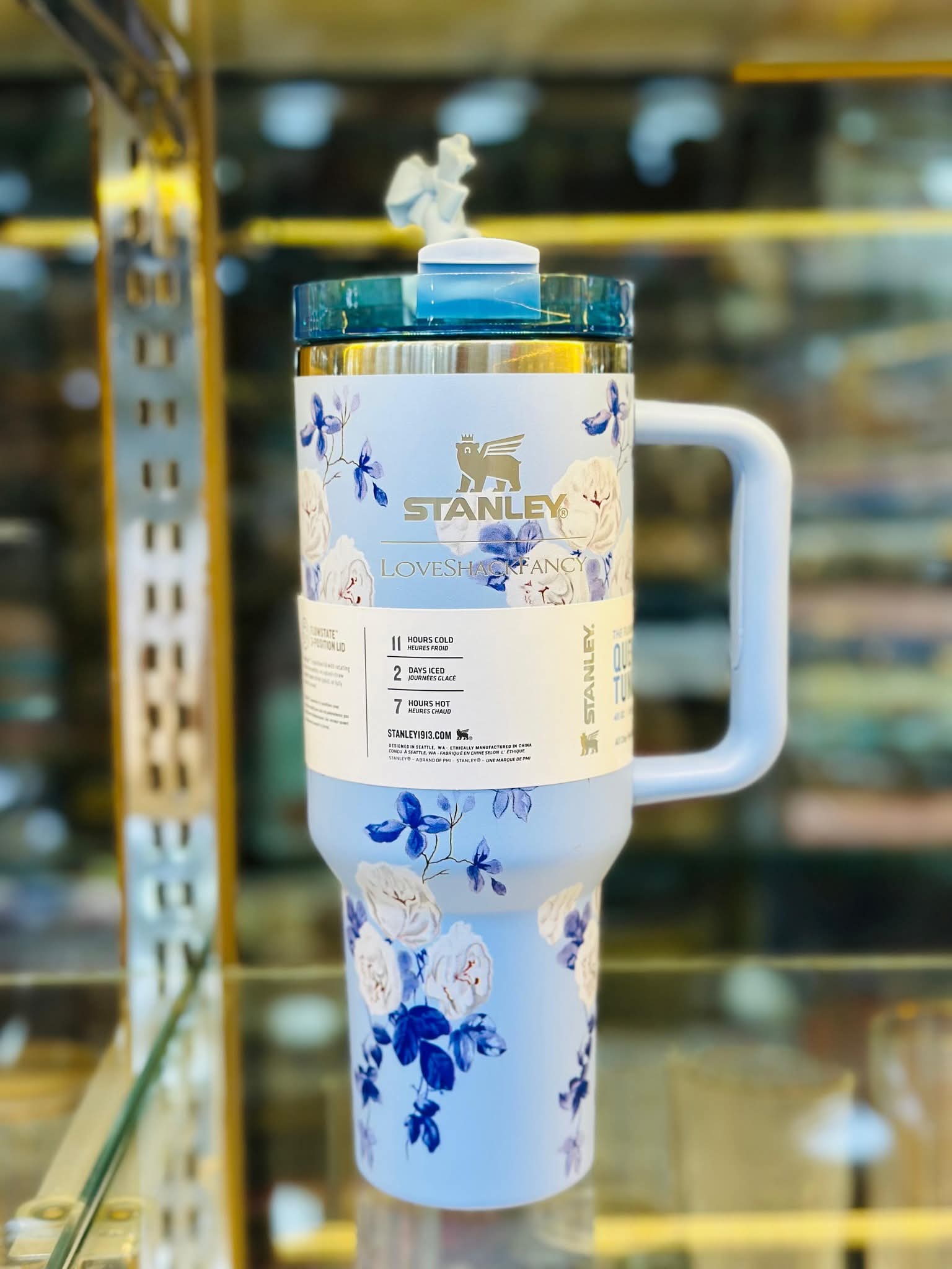 Stanley Printed Tumbler 40oz – Stanley Blue Print Design, Premium Quality Cup