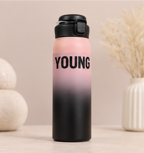 Youngs 650ml Water Bottle | Leakproof Reusable Drinking Bottle for School, Gym, Office & Travel